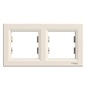 Schneider EPH5800223 ASFORA vízszintes bézs kettes keret