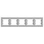 Schneider EPH5800561 ASFORA vízszintes alumínium ötös keret