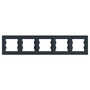 Schneider EPH5800571 ASFORA vízszintes antracit ötös keret