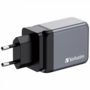 Verbatim 32201 GNC-65 GaN Charger 65W USB Type-A + 2xType-C hálózati töltő adapter