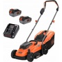 Black & Decker BCMW3318L2-QW akkuval és 2A töltővel akkumulátoros fűnyíró