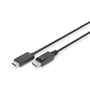 DIGITUS UHD 4K 3D 60Hz 1.2 DisplayPort - HDMI type A 2.0 kábel 1m
