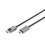 DIGITUS High Speed UHD 4K 3D 30Hz aranyozott 1.2 DisplayPort - HDMI type A kábel 1,8m