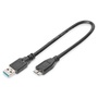 DIGITUS SuperSpeed 3.0 micro USB B - USB type A kábel 0,25m