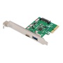 DIGITUS DS-30225 2 port USB 3.1 Type-A/Type-C PCIe hálózati kártya