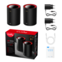 CUDY M3000(2-Pack) kétsávos AX3000 WIFI6 MESH fekete 2,5 gigabit router (2db-os szett)