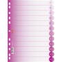 Brunnen A4 12 részes pink műanyag regiszter