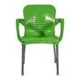 IRIS GF-700GR Paris zöld kerti műanyag szék fém lábakkal 60x50x80cm
