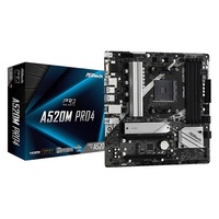 AL Asrock A520M PRO4 sAM4 A520 DP HDMI Dsub mATX AL Asrock A520M PRO4 sAM4 A520 DP HDMI Dsub mATX