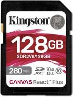 SD 128Gb Kingston SDXC Canvas React Plus V60 U3 SDR2V6/128GB