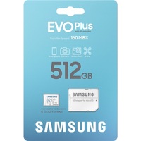 SDmicro 512Gb Samsung EVO+ UHS-1 U3 V30 A2+Adapter MB-MC512SA/EU