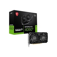 PCIE RTX 4060 8Gb MSI VENTUS 2X Black 8G OC RTX 4060 VENTUS 2X B