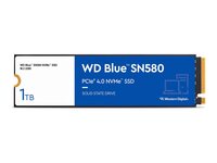 SSD WD Blue M.2.2280 1Tb SN580 PCIe Gen4 NVMe WDS100T3B0E