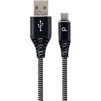 Kab USB Type-C M-M 1m Gembird CC-USB2B-AMCM-1M-BW Textil Black