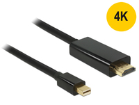 Kab Mon DP mini M - HDMI M 3m 4K 1.1 Delock 83700