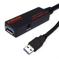 Kab USB3 A-A Hosszabbító Aktív 15m Roline 12.04.1071