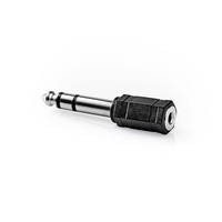 Fordító Audio Jack 6,3mm (male)3,5mm (female) Stereo CAGB23930BK