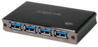 USB3 HUB 4 Port + külső táp alumínium Logilink UA0282 USB3 HUB 4 Port + külső táp alumínium Logilink UA0282