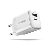 Adapter 1xUSB+1x USB-C 4A 30W Axagon ACU-PQ30W White