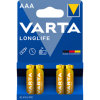 Elem AAA mikro LR03 Longlife 4 db/csomag, Varta