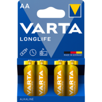 Elem AA ceruza LR06 Longlife 4 db/csomag, Varta