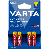 Elem AAA mikro LR03 Longlife Max Power 4 db/csomag, Varta