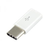 Sbox AD.USB-C W/R USB 2.0 anya - Type-C apa fehér adapter