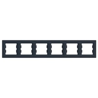 Schneider EPH5800671 ASFORA vízszintes antracit hatos keret Schneider EPH5800671 ASFORA vízszintes antracit hatos keret