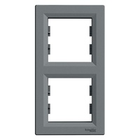 Schneider EPH5810262 ASFORA függőleges acél kettes keret Schneider EPH5810262 ASFORA függőleges acél kettes keret