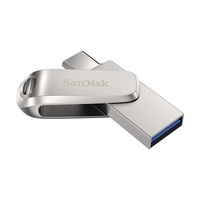 Sandisk 32GB USB3.1/Type-C Dual Drive Luxe Ezüst (186462) Flash Drive