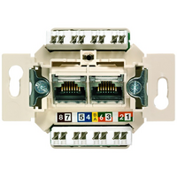 Siemens 5TG2027-2 Delta UAE 2X8pólusú RJ45 UTP CAT6 A informatikai csatlakozóaljzat