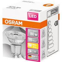 Osram Star PAR16 üveg ház/6,9W/575lm/2700K/GU10/230V/36fok/83lm/W LED spot izzó