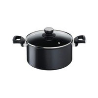 Tefal G2554672 Unlimited 24 cm-es fekete alumínium lábas és fedő szett