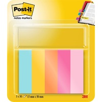 Post-it Beachside 15x50mm  5x50lap vegyes jelölőlap