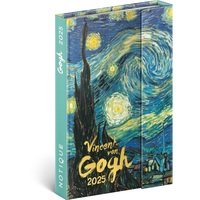 Realsystem 2025 5412 Vincent van Gogh B6 mágneses zsebnaptár