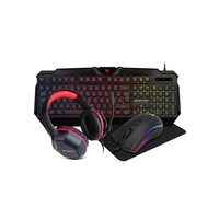 Silverline CM-120 billentyűzet + optikai egér + headset + egérpad gamer szett