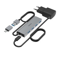 Hama 200138 4xUSB/Type-C USB HUB + Type-C OTG adapter