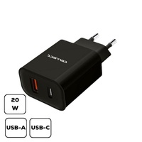 Cellect MTCB-PD20W-BK 20W USB A/USB C fekete hálózati gyorstöltő adapter