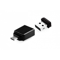 Verbatim 49821 Store `n` Stay 16GB USB 2.0 nano Flash Drive + adapter