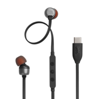 JBL T 310 C BLK vezetékes USB C mikrofonos fekete fülhallgató