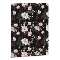 Ars Una Flowery Black 24 (5374) A4 gumis mappa