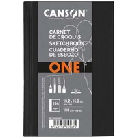 Canson One 10,2x15,2 cm, álló, 100 g/m2, ragasztott fehér rajzpapírfüzet