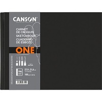 Canson One 27,9x21,6 cm, fekvő, 100 g/m2, ragasztott fehér rajzpapírfüzet