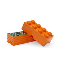 LEGO Tárolódoboz, narancssárga (16,9 literes)