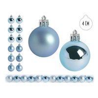 IRIS karácsonyi dísz, pvc gömb azúrkék 12db 4cm IRIS karácsonyi dísz, pvc gömb azúrkék 12db 4cm