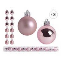 IRIS karácsonyi dísz, pvc gömb rózsszín 12db 4cm IRIS karácsonyi dísz, pvc gömb rózsszín 12db 4cm