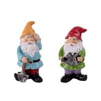 IRIS dekor műgyanta kertitörpe x2 kék/zöld 7,3cm IRIS dekor műgyanta kertitörpe x2 kék/zöld 7,3cm