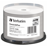 VERBATIM 43745 CD-R 700MB/52x/nyomtatható felület/egyszer írható CD 50db/csomag VERBATIM 43745 CD-R 700MB/52x/nyomtatható felület/egyszer írható CD 50db/csomag
